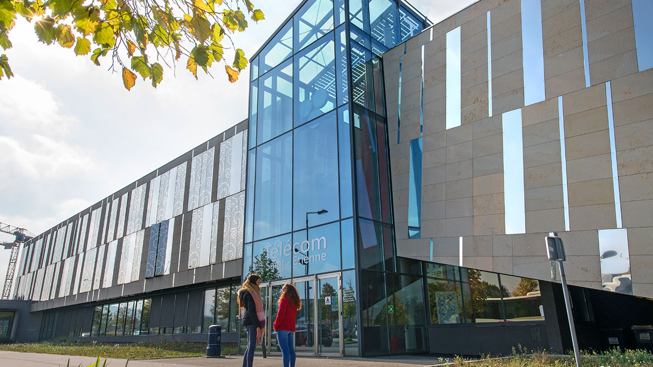 Façade de l'école Télécom Saint-Étienne