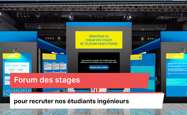 Telecom saint etienne organise une rencontre entre nos étudiants à la recherche d'un stage de fin d'études et notre réseau d'entreprises.